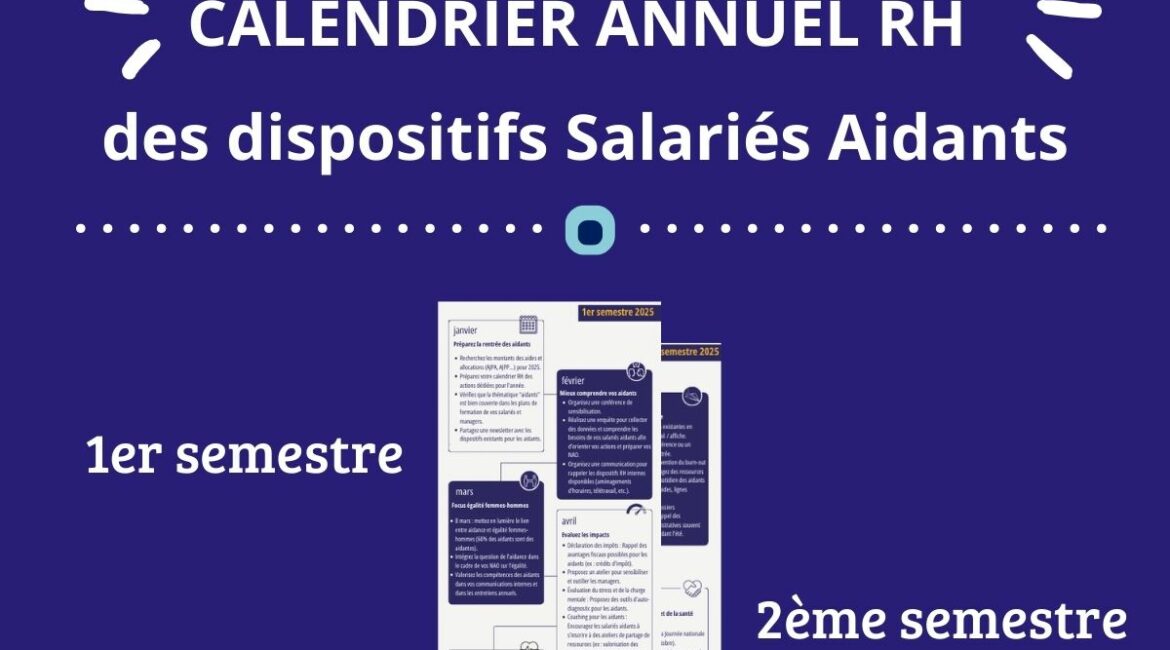 calendrier annuel RH actions salariés aidants