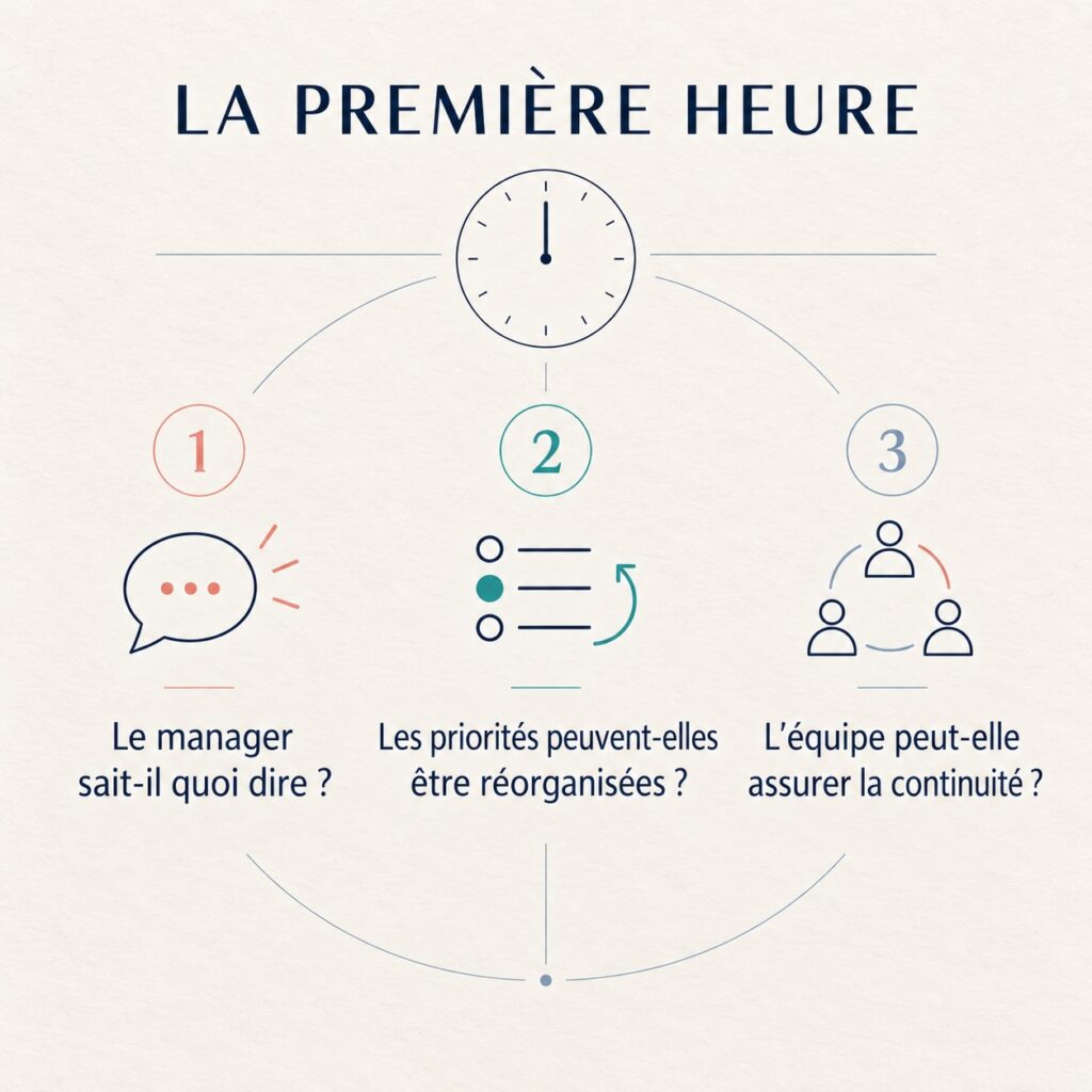 Trois questions pour gérer la première heure d’une urgence pour un salarié aidant
