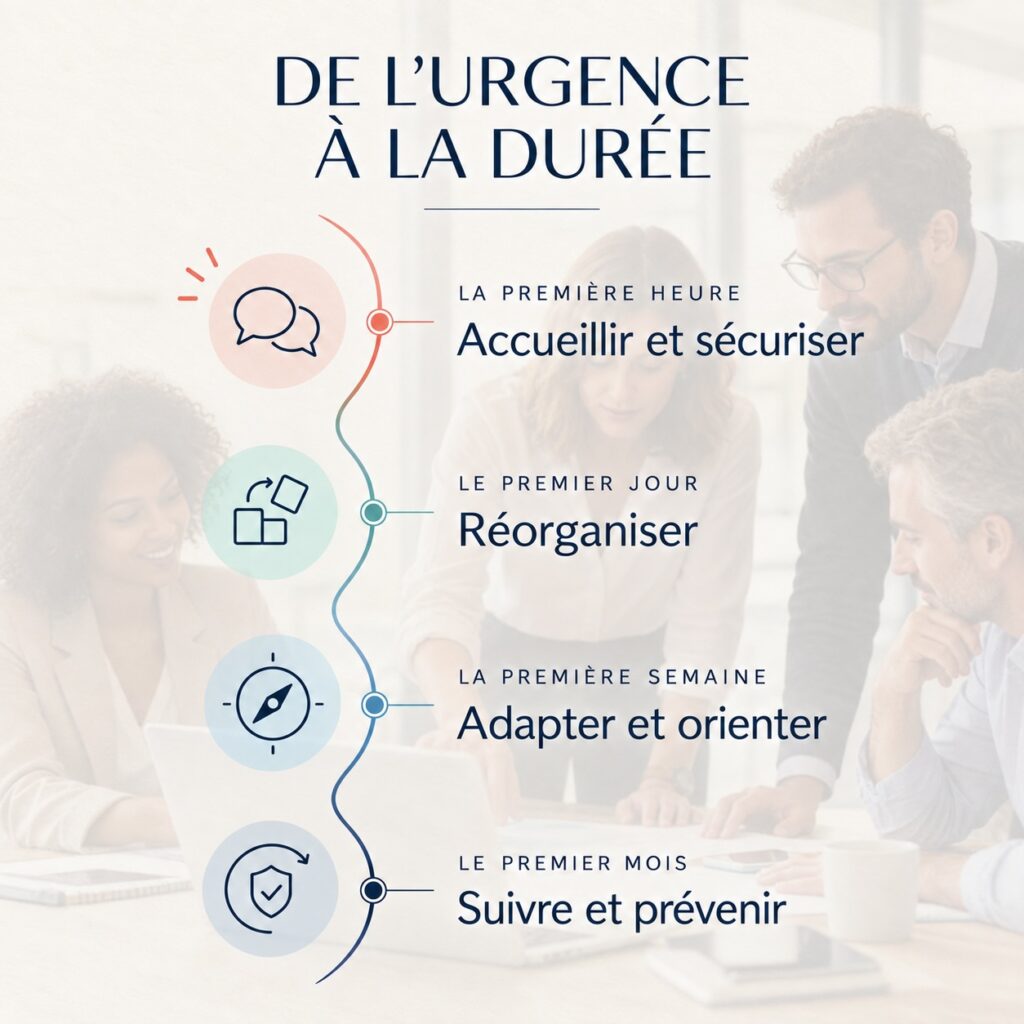 Étapes d’accompagnement d’un salarié aidant après une urgence familiale